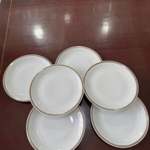 Juego de 6 platos de postre o pan porcelana