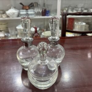 Set de perfumeros de cristal