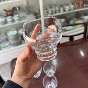 Set de 4 copas para postre de cristal de diseño