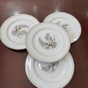 Juego de 6 platos playos porcelana japonesa – 27 CM