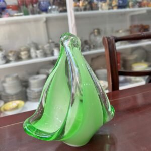 Centro de mesa de murano verde