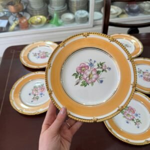 Juego de masitero con 6 platos de postre