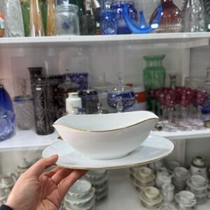 Salsera con fuente porcelana NORITAKE