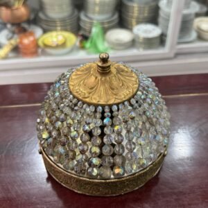 Plafón cristal de roca con bronce