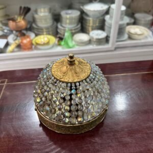 Plafón cristal de roca con bronce