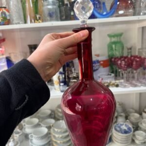 Botellón de cristal rubí