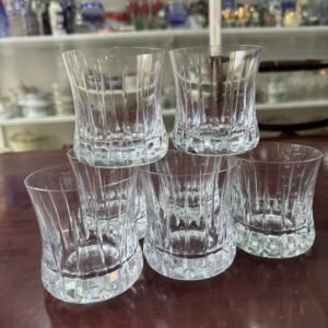 Juego de 6 vasos de cristal