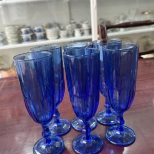 Juego de 6 copas azules