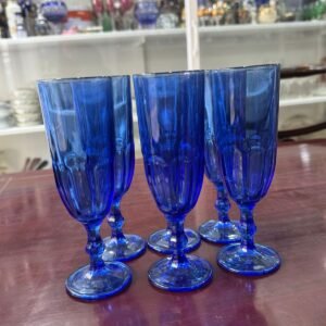 Juego de 6 copas azules