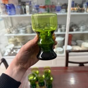 Juego de 6 vasos de diseño verdes