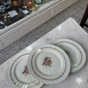 Juego de 6 platos de postre porcelana checoslovaca