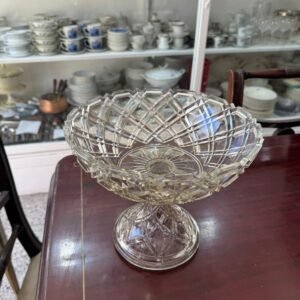 Frutera de vidrio prensado