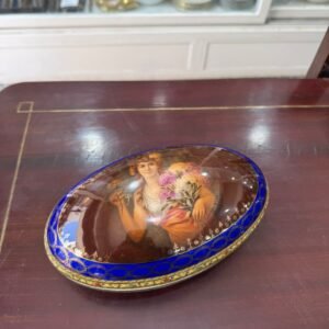 Cofre muy antiguo porcelana checoslovaca
