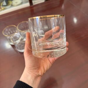 Set de 5 vasos de cristal para whisky