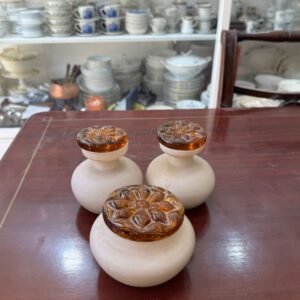 Set de perfumeros de opalina