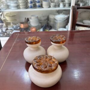 Set de perfumeros de opalina