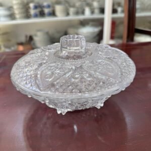 Caramelera o bombonera vidrio prensado