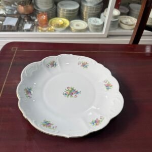 Masitero o plato de torta porcelana checoslovaca