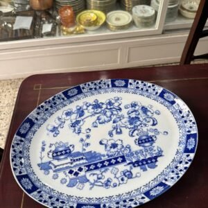 Fuente oval porcelana tsuji old blue