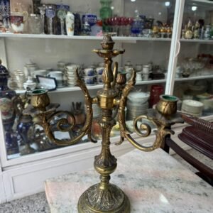 Candelabro 3 velas de bronce