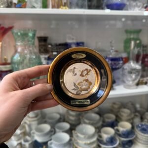 Plato porcelana con oro