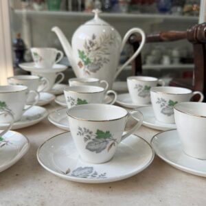 Juego de café porcelana hartford