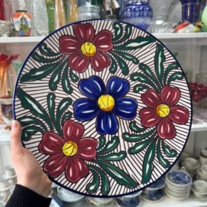 Plato porcelana española pintado a mano
