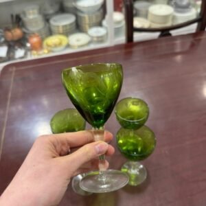 Juego de 6 copas verde