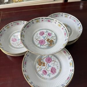 Juego de 12 platos hondos porcelana tsuji