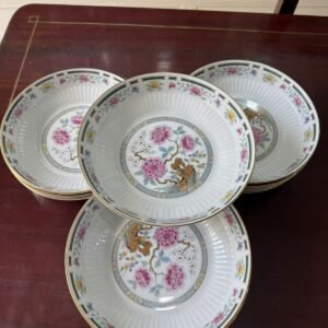 Juego de 12 platos hondos porcelana tsuji