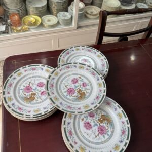 Juego de 12 platos playos porcelana tsuji
