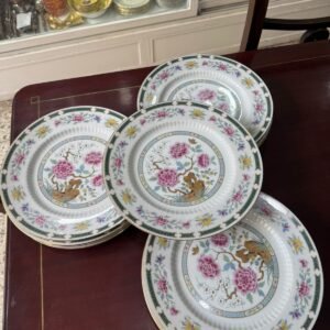 Juego de 12 platos playos porcelana tsuji