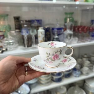 Dúo de café de colección porcelana inglesa
