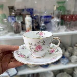 Dúo de café de colección porcelana inglesa