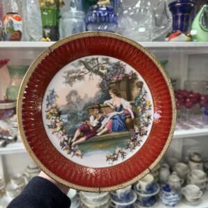 Plato porcelana tsuji con escena galante