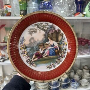 Plato porcelana tsuji con escena galante