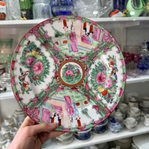 Plato porcelana oriental pintado a mano