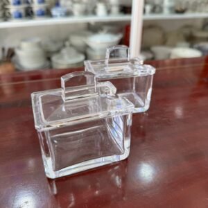 Set de 2 especieros de cristal