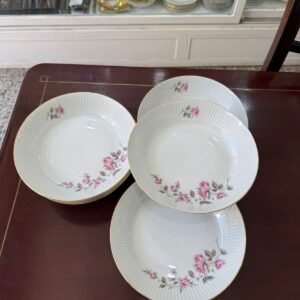Juego de 12 platos hondos porcelana verbano