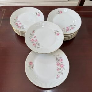Juego de 6 platos de pan porcelana verbano