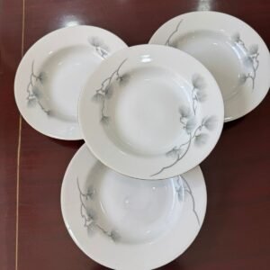 Set de 4 platos hondos porcelana tsuji