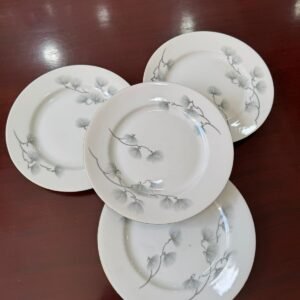 Set de 4 platos playos porcelana tsuji