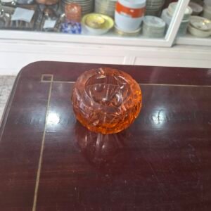 Exquisito cenicero cristal tallado