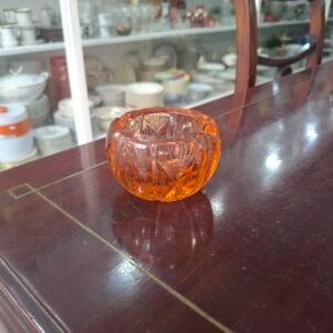 Exquisito cenicero cristal tallado