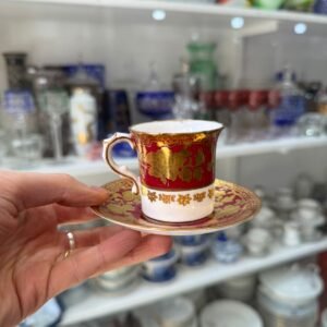 Dúo de café porcelana inglesa de colección