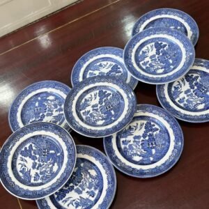 Juego de 10 platos de postre ingleses johnson bros WILLOW