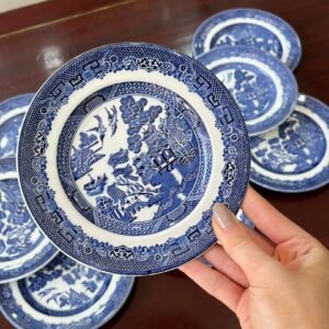 Juego de 10 platos de pan ingleses johnson bros willow