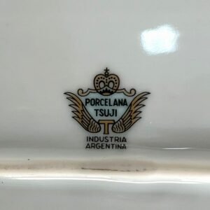 Fuente redonda porcelana Tsuji