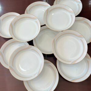 Juego de 12 platos hondos porcelana Tsuji