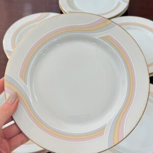 Juego de 12 platos de postre porcelana Tsuji